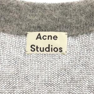 Acne Studios Raya Mohair ロングカーディガン ニット 長袖 モヘヤ混 S グレー