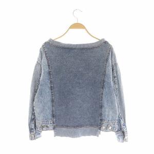 Diagram GRACE CONTINENTAL 21SS デニムコンビカットTOP 36 ブルー