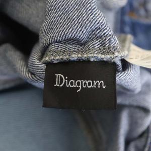 Diagram GRACE CONTINENTAL 21SS デニムコンビカットTOP 36 ブルー