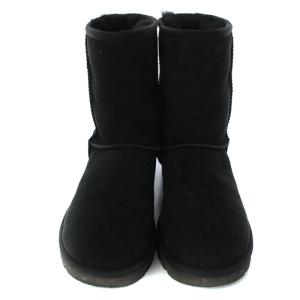UGG australia CLASSIC SHORT2 ムートンブーツ ミドル 24cm ブラック