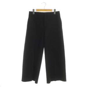 ウールワイドプレスパンツ 40 ブラック