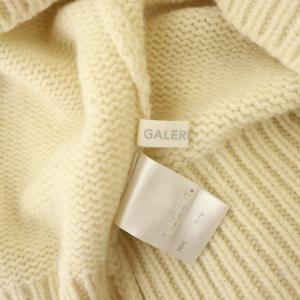 GALERIE VIE ファインウール ハイネックプルオーバーニットセーター アイボリー