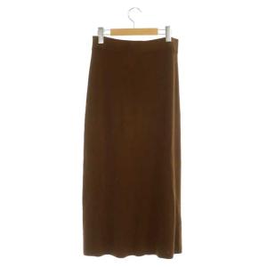 Theory 21SS  Front Flap Skirt ニットスカート ロング タイト S ブラウン