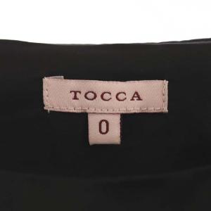 TOCCA カットワークフレアワンピース 0 ブラック