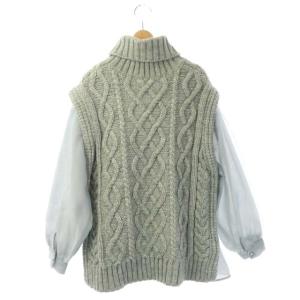 Ameri VINTAGE AMERI UNDRESSED COTTON CANDY SLEEVE KNIT ニット セーター 