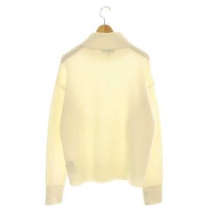 Theory Cashmere Whipstitch Tneck ニットセーター S オフホワイト