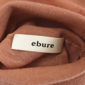 ebure シアーアルパカブレンド ハイネックニットプルオーバー スモークピンク