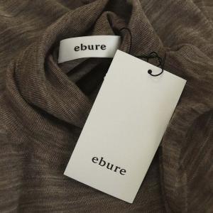 ebure シアーアルパカブレンド ハイネックニットプルオーバー ブラウン