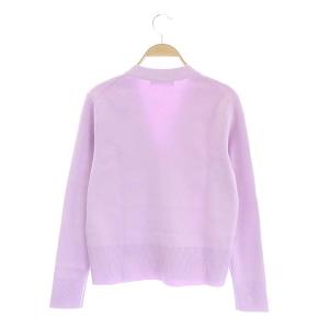 ebure コットンシルク カーディガン ラベンダー