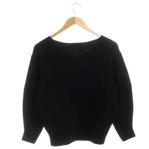 TOMORROWLAND リンクスウール Vネックプルオーバー ニット S ブラック