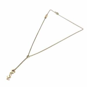 SAINT LAURENT PARIS カサンドラロゴネックレス SIL925 ゴールド