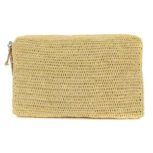 HELEN KAMINSKI ラフィアワンショルダーバッグ  ベージュ