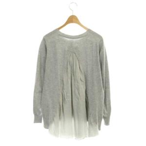 sacai ドッキングコットンカーディガン 2 ライトグレー