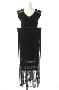 A-POC ワンピース フリンジ 2 ブラック