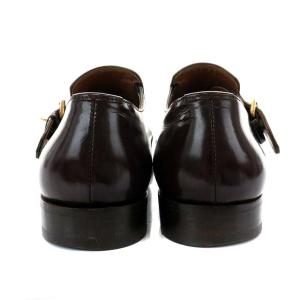 YVES SAINT LAURENT モンクストラップシューズ ビジネスシューズ 26.0cm ブラウン