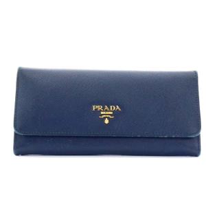 PRADA サフィアーノ 長財布 ブルー