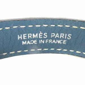 HERMES ナローブレスレット 水色