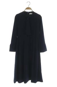 ボウタイプリーツワンピース 36 ネイビー