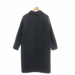 MACKINTOSH キルティングコート ステンカラーコート 中綿 ロング 38 ネイビー