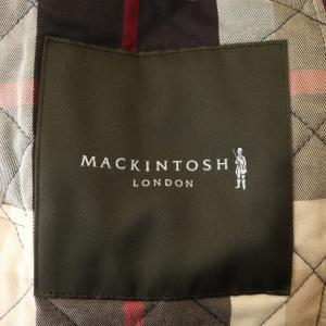 MACKINTOSH キルティングコート ステンカラーコート 中綿 ロング 38 ネイビー