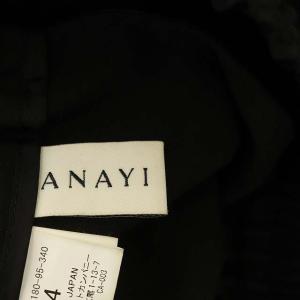 ANAYI 20AW ギャバストレッチドロストパンツ ブラック