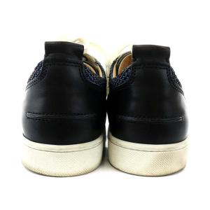 Christian Louboutin スニーカー シューズ ツイード 40 27.0cm 青 白 