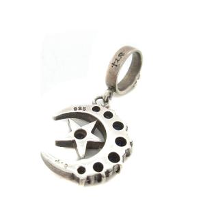 Loree Rodkin ハーフムーンスターペンダントトップ チャーム ラインストーン 925 シルバー