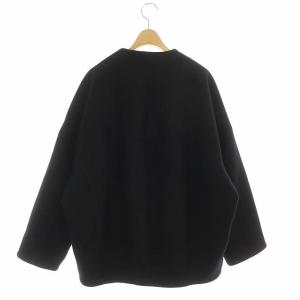 ELENDEEK 21AW FROM SHORT WOOL CT ショートウールコート F 黒