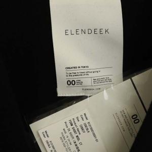 ELENDEEK 21AW FROM SHORT WOOL CT ショートウールコート F 黒