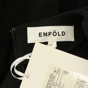 ENFOLD ミスティダブルクロスコクーンTOP 36 ブラック