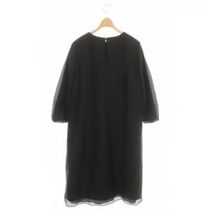 ADORE 20SS シアーレイヤードワンピース ブラック