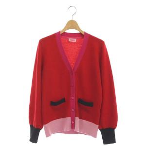 colorblock gallery cardigan カシミヤニットカーディガン