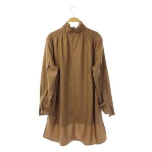 ADORE 21AW マットポプリンブラウス プルオーバー 38 ベージュ