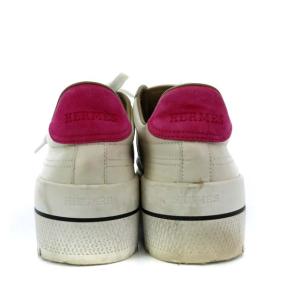 HERMES Voltage sneaker  Hロゴ レザー 39 25cm ホワイト