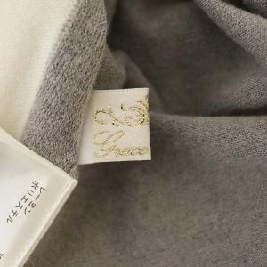 Grace Class パールニットジップアップパーカー 36 グレー