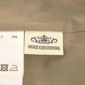 GRACE CONTINENTAL 21AW ライトジャーシプリーツパンツ スカーチョ エアリー 36 モカ