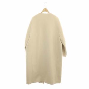 ADORE ウールノーカラーコート 38 ライトベージュ