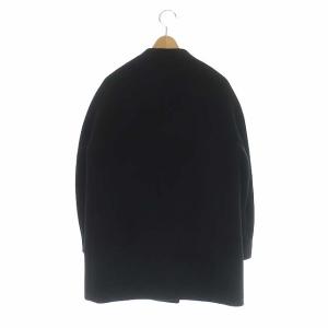 23区 vingt-trois 20AW ウール ノーカラーコート アウター ミドル丈 32 ブラック
