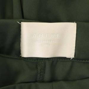 Ameri VINTAGE MEDI SHEER WRAP RANTS セット セミワイドパンツ  ラップスカート S カーキ