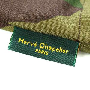 Hervé Chapelier カモフラナイロン舟型トートバッグ M カーキ