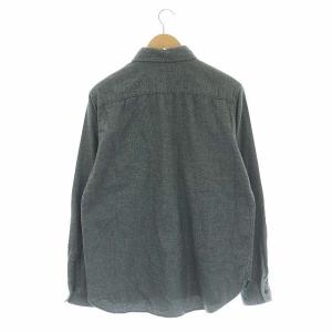 SAINT LAURENT PARIS 483069 長袖シャツ 厚手 S グレー