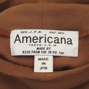 AMERICANA ドゥーズィエムクラス取り扱い 21AW カットソー ハーフネック ロングスリーブ ハイネック 長袖 コットン テラコッタ 茶