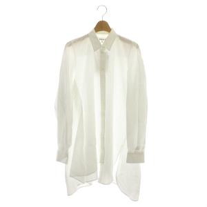 21SS SOMELOS ランダムフレアシャツ チュニック 38 白