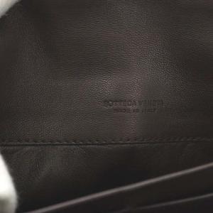 BOTTEGA VENETA イントレチャート コンチネンタルウォレット 長財布 フラップ ラムレザー ブラウン