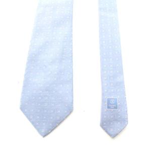 CHANEL ココマークシルクネクタイ ライトブルー
