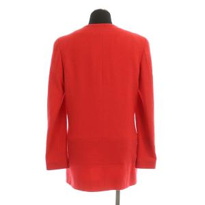 CHANEL 96P スーツ セットアップ ジャケット スカート ウール ココマークボタン 38 レッド