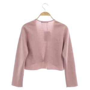 ANAYI 20SS ウールラメソウバリボレロ ピンク