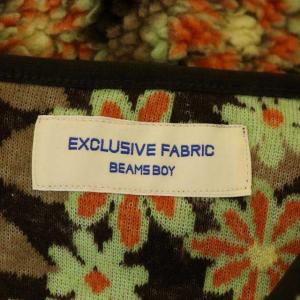BEAMS BOY 21AW ジャカードボア花柄Vネックベスト マルチカラー