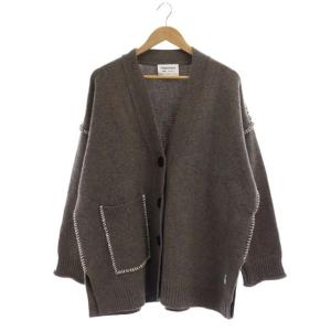 21AW NEW ENGLAND BOX V ニットカーディガン M チャコール