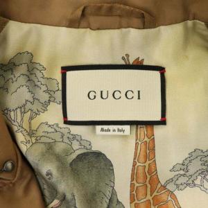 GUCCI ミスティックキャット トレンチコート ロング 猫 36 ベージュ 499689